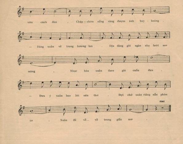 Sheet nhạc Mơ Xuân 2